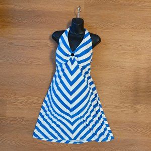NWT Tommy Bahama Striped Halter Dress